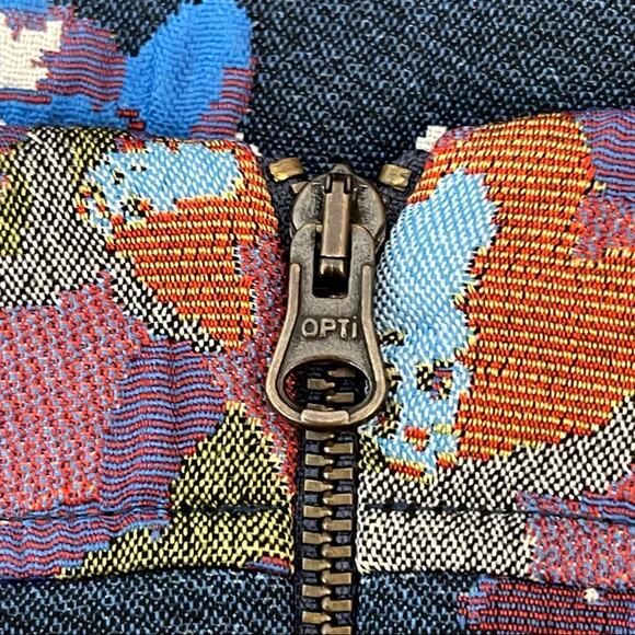 Anthropologie Maeve Blue Cardana Floral Mini Skirt Size 4 - Picture 8 of 11